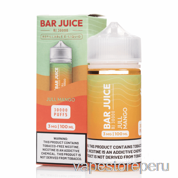 Vape Recargable Jull Mango - Barrita De Jugo - 100ml 3mg